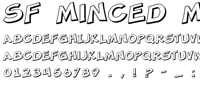 Sf_Minced_Meat_Shaded font