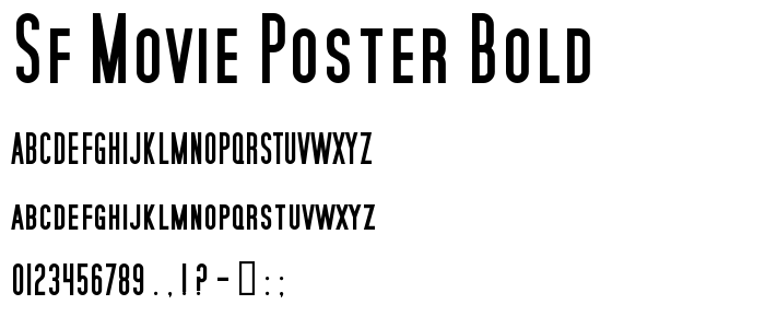 Sf_Movie_Poster_Bold font