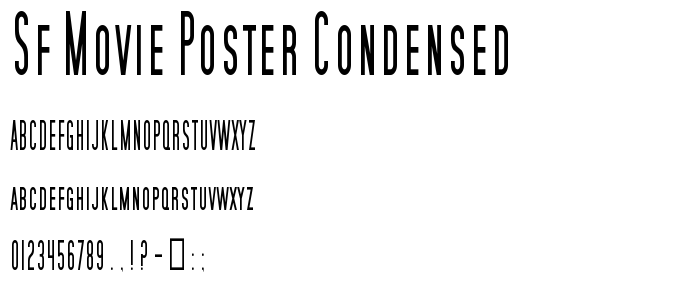 Sf_Movie_Poster_Condensed font