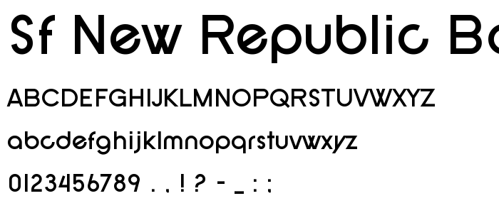 Sf_New_Republic_Bold font