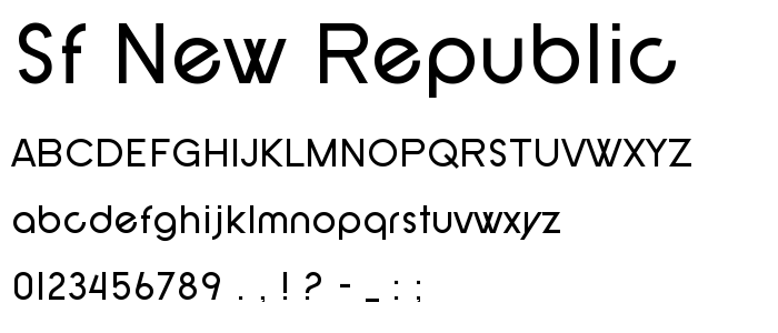 Sf_New_Republic font