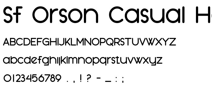 Sf_Orson_Casual_Heavy font