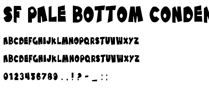Sf_Pale_Bottom_Condensed font
