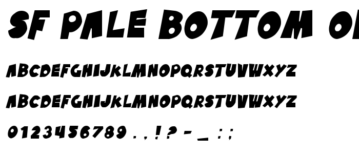 Sf_Pale_Bottom_Oblique font
