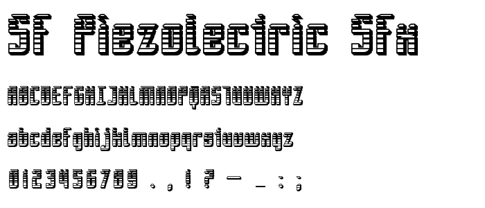 Sf_Piezolectric_Sfx font