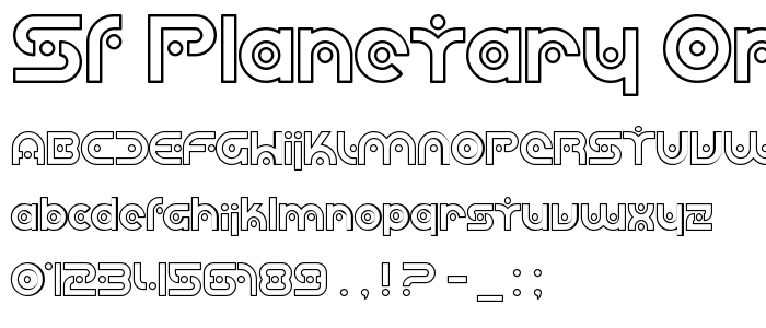 Sf_Planetary_Orbiter_Outline font