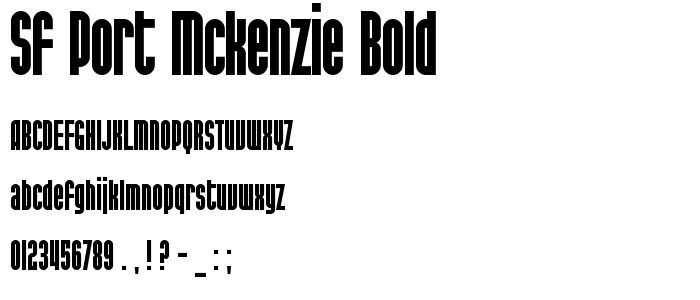 Sf_Port_Mckenzie_Bold font
