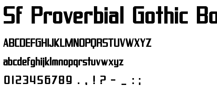Sf_Proverbial_Gothic_Bold font