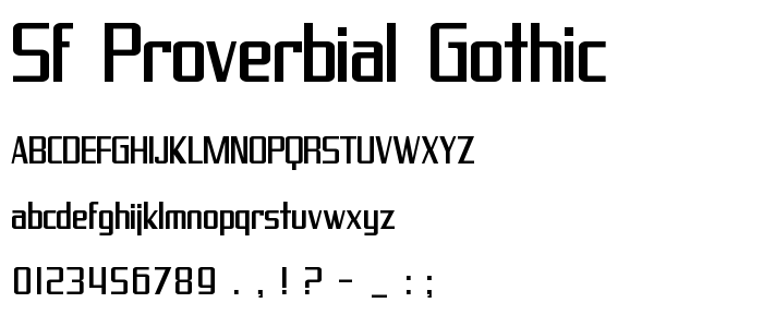 Sf_Proverbial_Gothic font