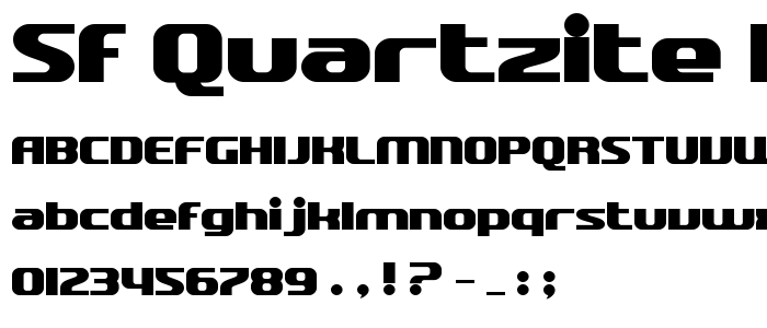 Sf_Quartzite_Bold font