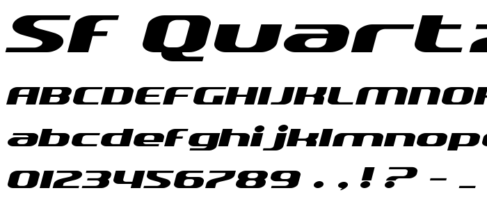 Sf_Quartzite_Extended_Italic font