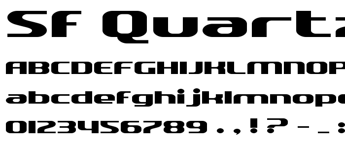 Sf_Quartzite_Extended font