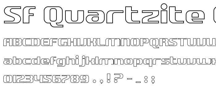 Sf_Quartzite_Outline font