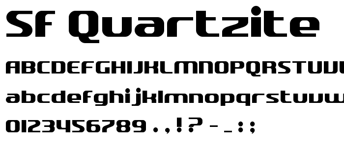 Sf_Quartzite font