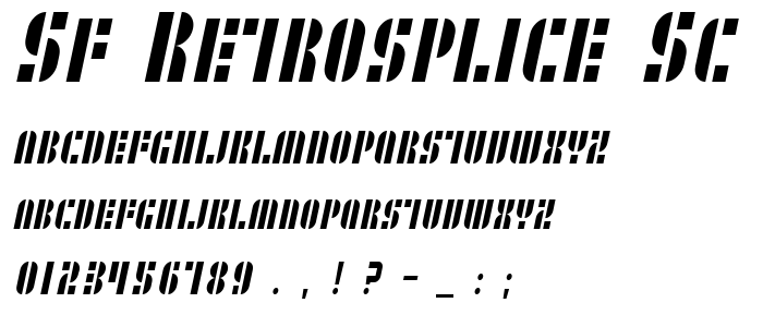Sf_Retrosplice_Sc_Condensed font