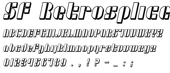 Sf_Retrosplice_Shaded font