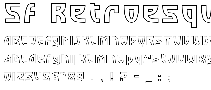 Sf_Retroesque_Outline font