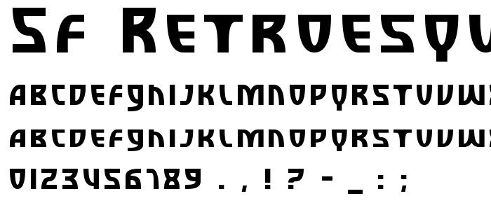 Sf_Retroesque_Sc font
