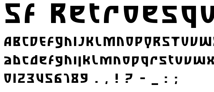 Sf_Retroesque font