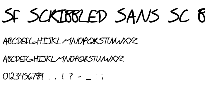 Sf_Scribbled_Sans_Sc_Bold font