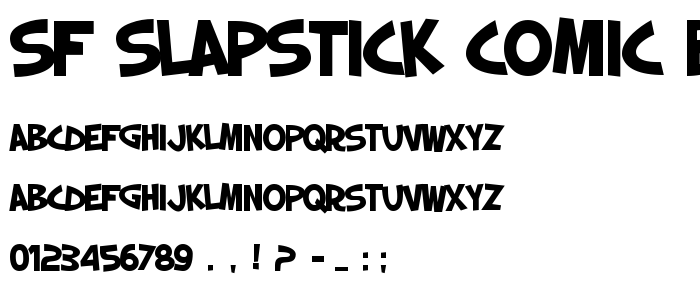 Sf_Slapstick_Comic_Bold font