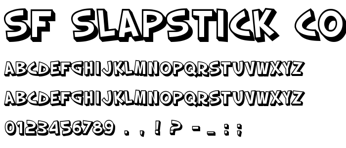 Sf Slapstick Comic Shaded Free Font Download Font Supply Sf Slapstick Comic Shaded Free Font Download Font Supply