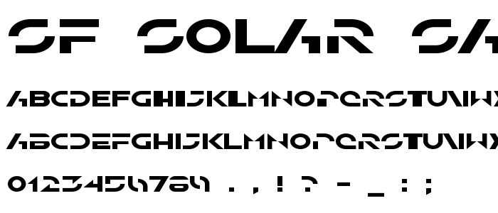 Sf_Solar_Sailer_Extended font