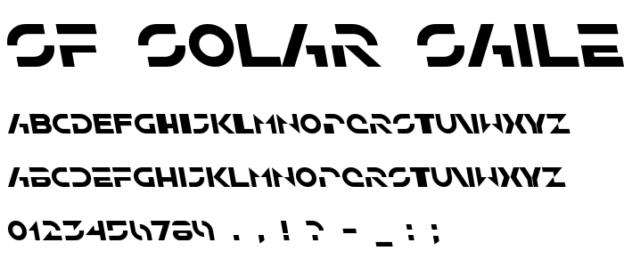 Sf_Solar_Sailer_Italic font