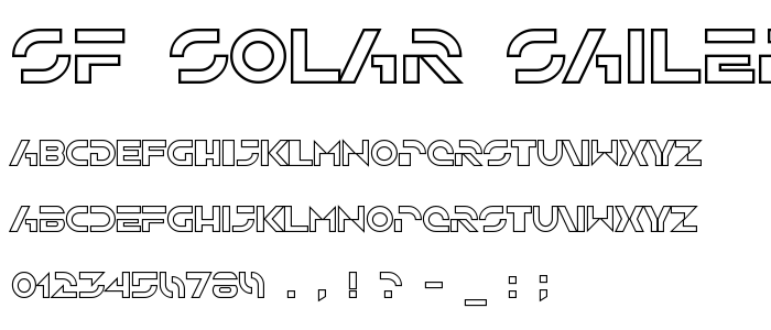 Sf_Solar_Sailer_Outline font