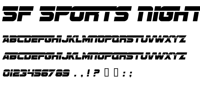 Sf_Sports_Night_Alternate font