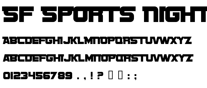 Sf_Sports_Night_Ns_Altupright font