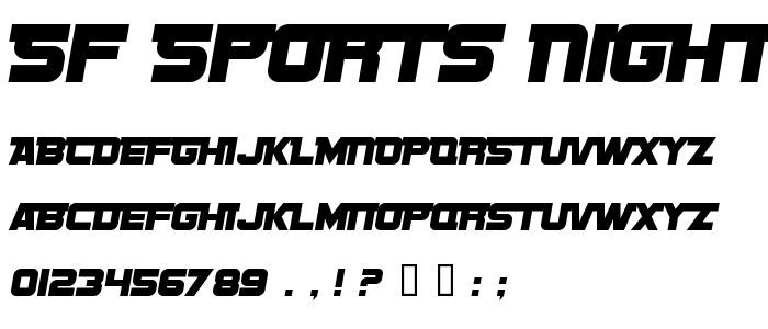 Sf_Sports_Night_Ns_Alternate font