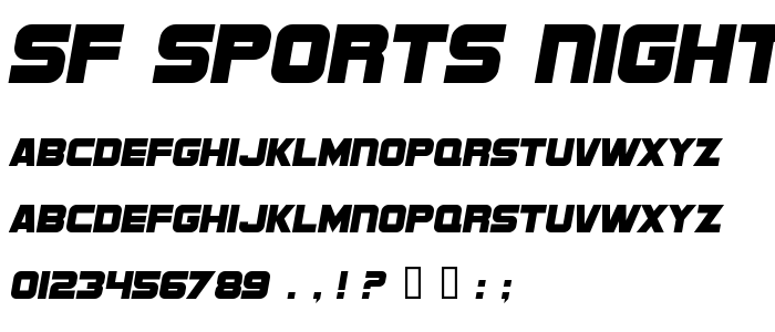 Sf_Sports_Night_Ns font