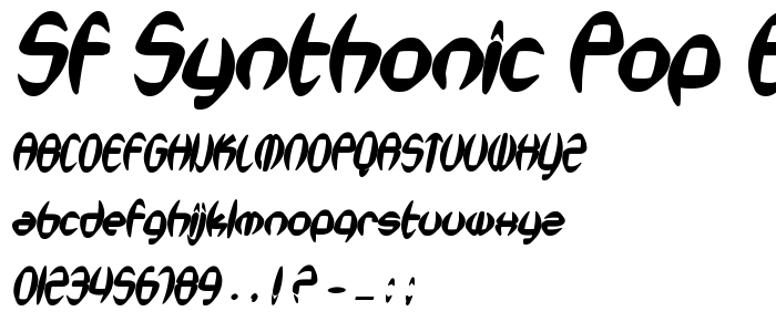 Sf_Synthonic_Pop_Bold_Oblique font