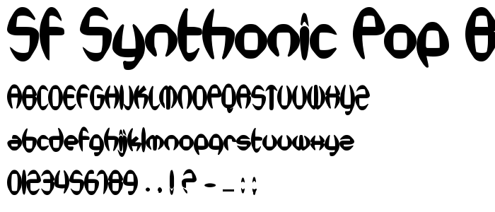 Sf_Synthonic_Pop_Bold font