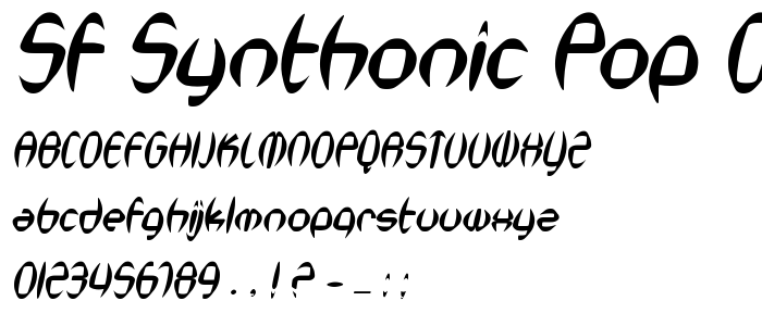 Sf_Synthonic_Pop_Oblique font