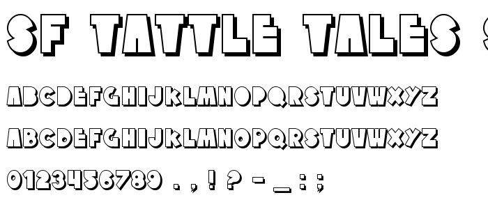 Sf_Tattle_Tales_Shadow font