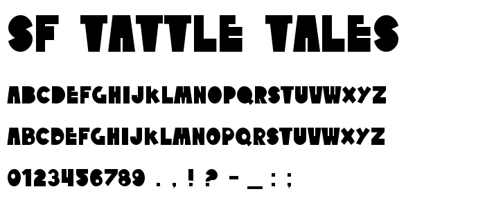 Sf_Tattle_Tales font