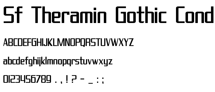Sf_Theramin_Gothic_Condensed font