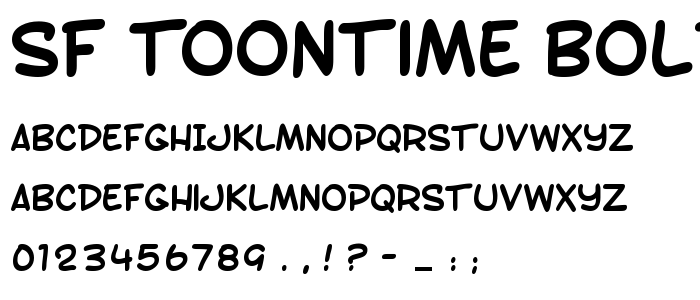 Sf_Toontime_Bold font