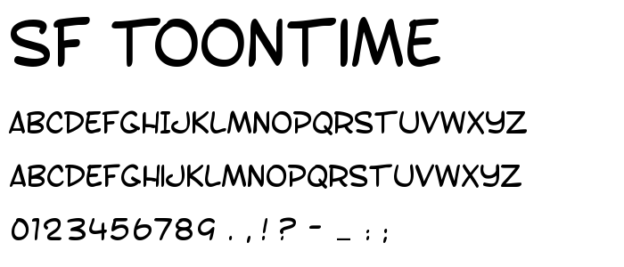 Sf_Toontime font