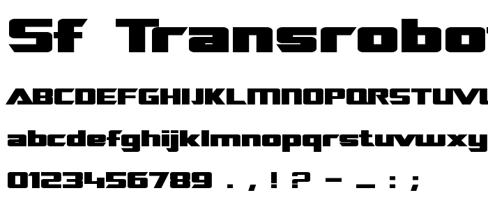 Sf_Transrobotics_Extended_Bold font