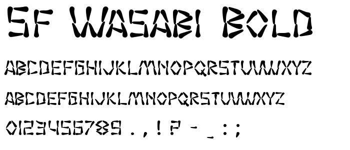 Sf_Wasabi_Bold font