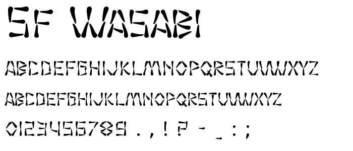 Sf_Wasabi font