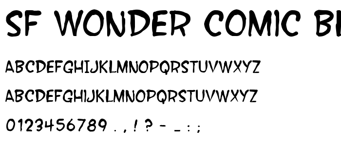 Sf_Wonder_Comic_Blotch font