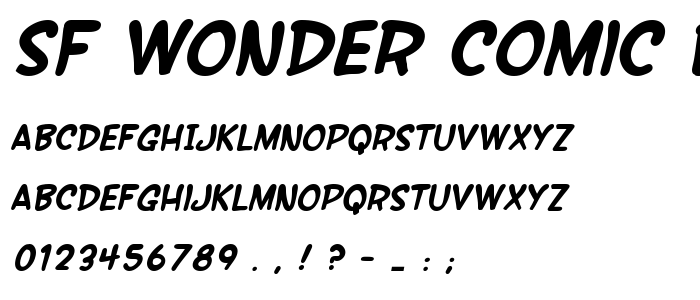 Sf_Wonder_Comic_Bold_Italic font