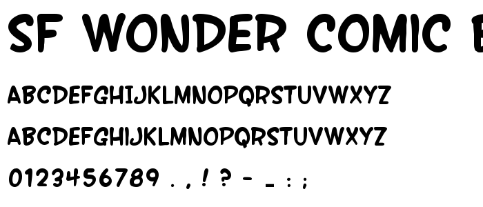 Sf_Wonder_Comic_Bold font