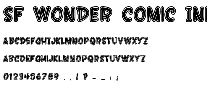 Sf_Wonder_Comic_Inline font