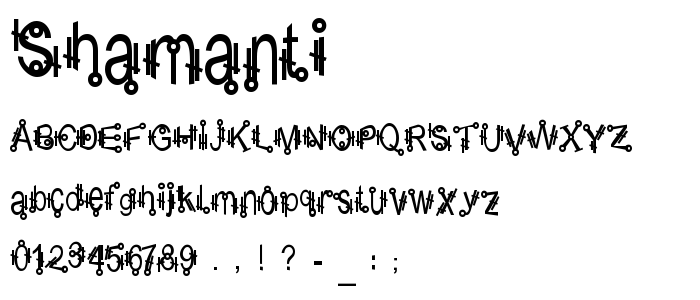 Shamanti font