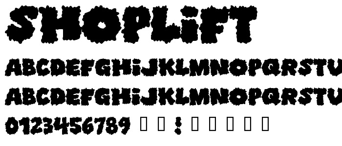 Shoplift font